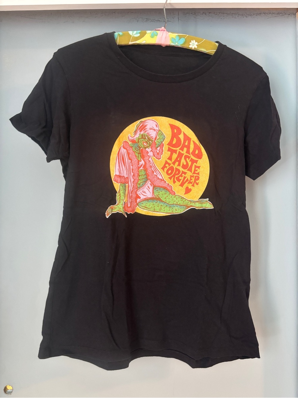 Bad Taste Forever Monster Pinup Black Graphic Tee